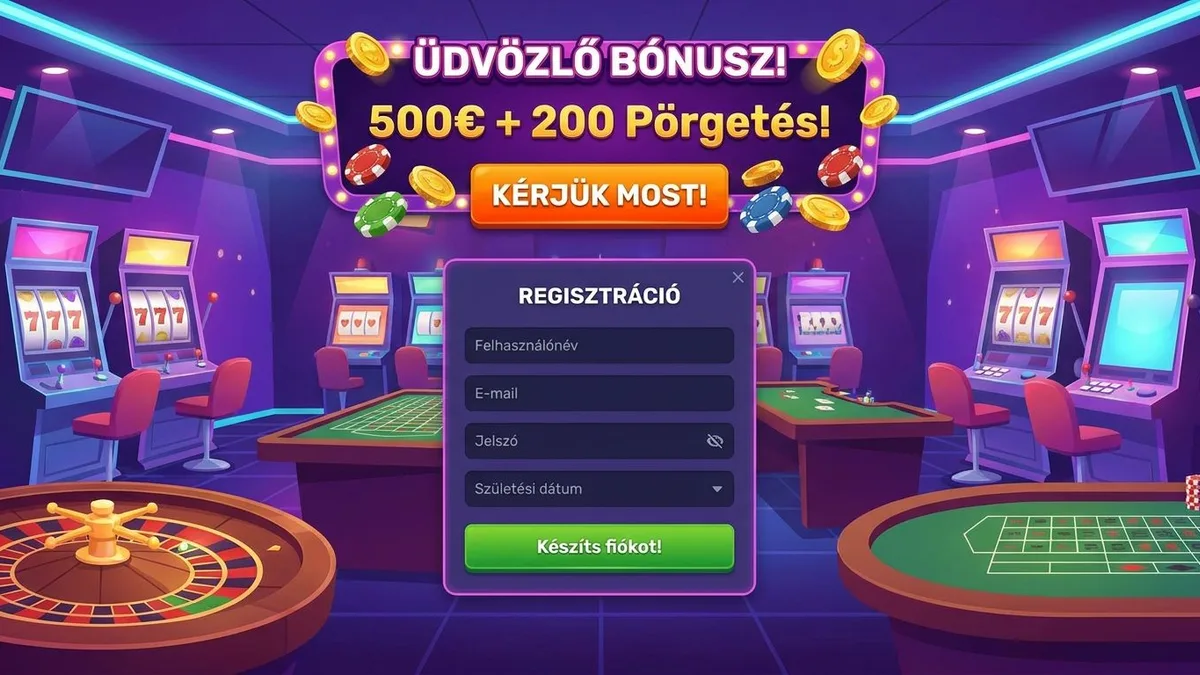 Regisztráció bónusszal